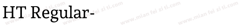 HT Regular字体转换